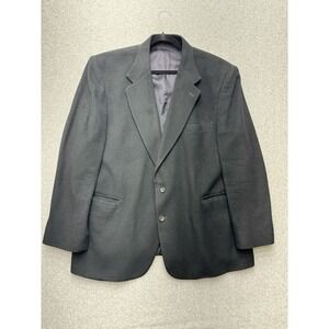 Executive Collection Blazer Mens 48R Black Camel Hair Wool‎ Luxury Old Money
